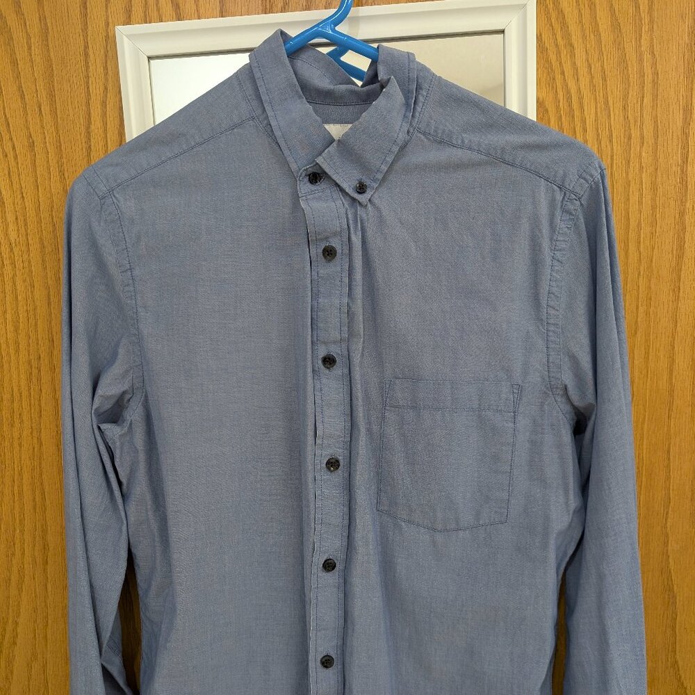 Goodfellow & Co Men's Chambray Button-Down Slim Medium